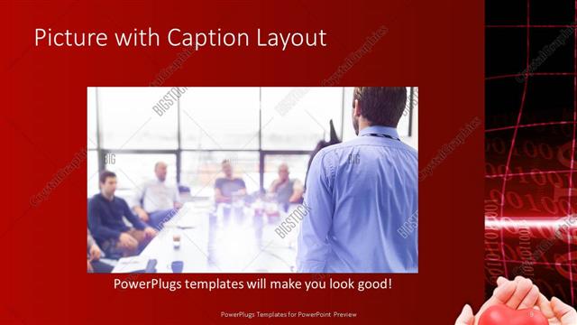 Picture with Caption presentation slide layout