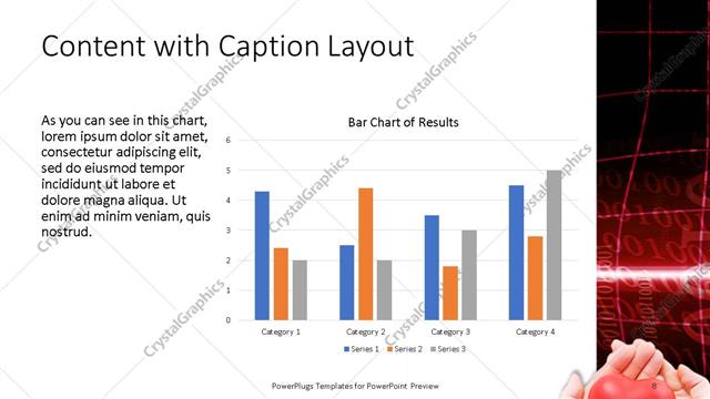Content with Caption presentation slide layout