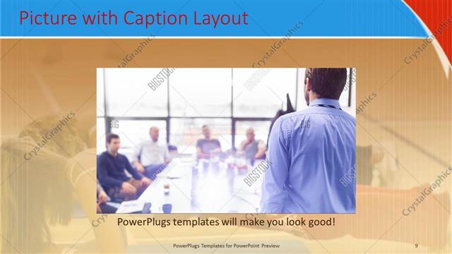 Picture with Caption presentation slide layout