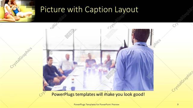 Picture with Caption presentation slide layout