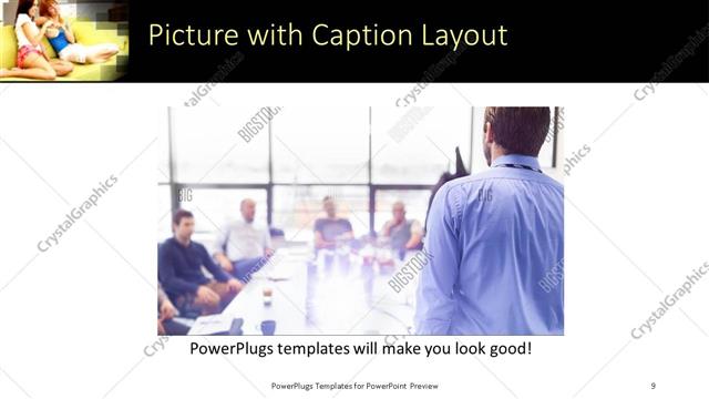 Picture with Caption presentation slide layout