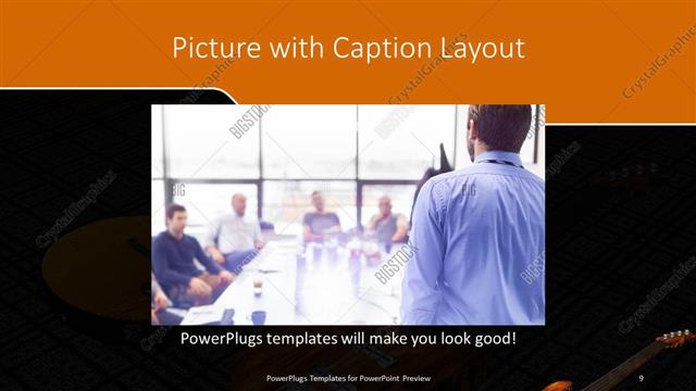 Picture with Caption presentation slide layout