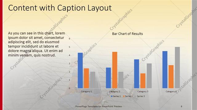 Content with Caption presentation slide layout
