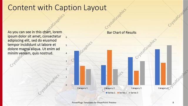 Content with Caption presentation slide layout