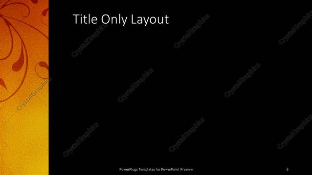 Title Only presentation slide layout