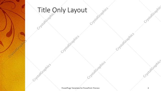 Title Only presentation slide layout