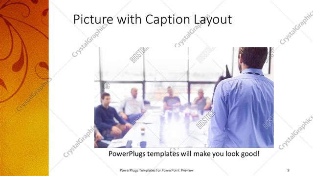 Picture with Caption presentation slide layout