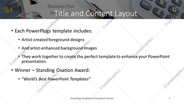 Title and Content presentation slide layout