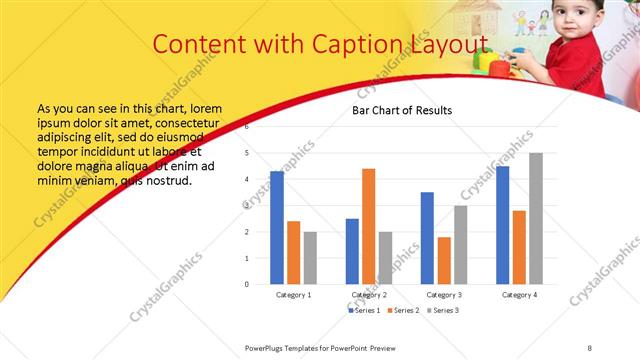 Content with Caption presentation slide layout