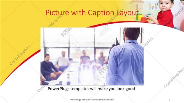 Picture with Caption presentation slide layout