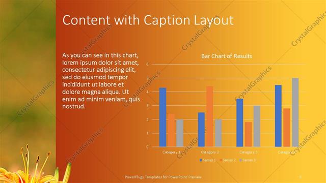 Content with Caption presentation slide layout