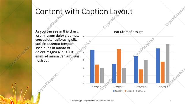 Content with Caption presentation slide layout