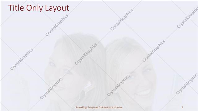 Title Only presentation slide layout