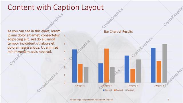 Content with Caption presentation slide layout