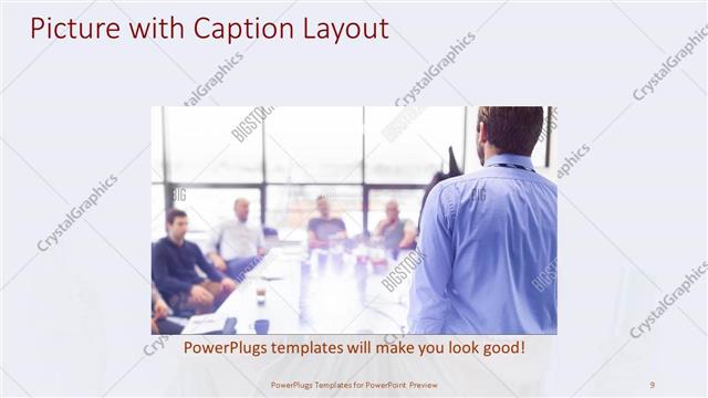 Picture with Caption presentation slide layout