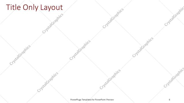 Title Only presentation slide layout