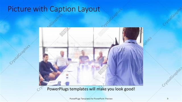 Picture with Caption presentation slide layout