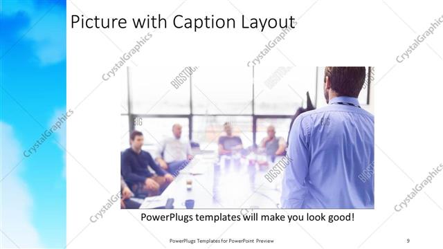 Picture with Caption presentation slide layout