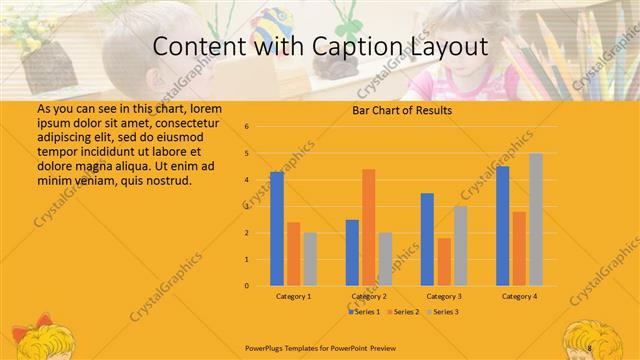 Content with Caption presentation slide layout