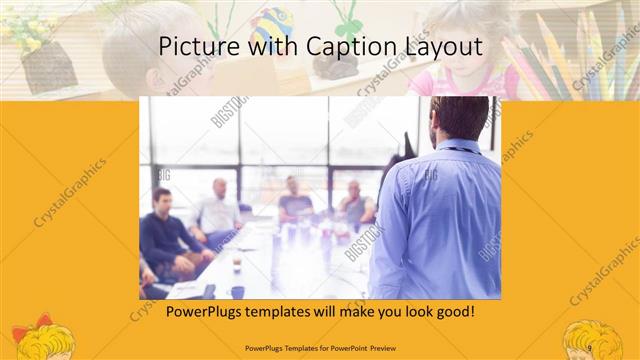 Picture with Caption presentation slide layout