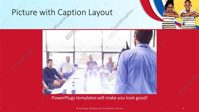 Picture with Caption presentation slide layout