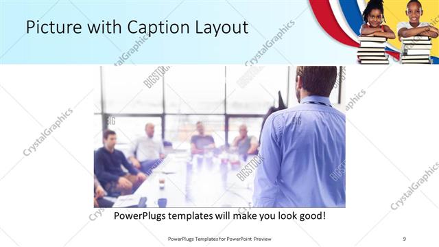 Picture with Caption presentation slide layout