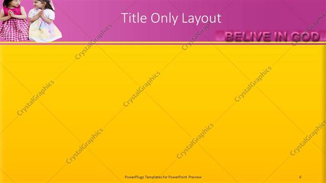Title Only presentation slide layout