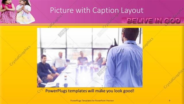 Picture with Caption presentation slide layout