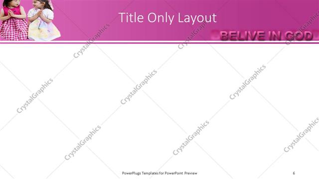 Title Only presentation slide layout