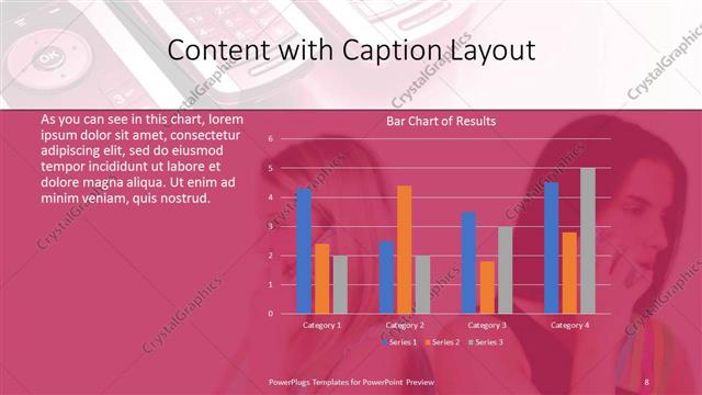 Content with Caption presentation slide layout