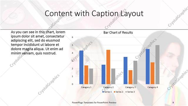 Content with Caption presentation slide layout