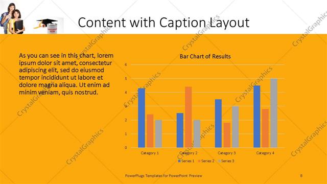 Content with Caption presentation slide layout