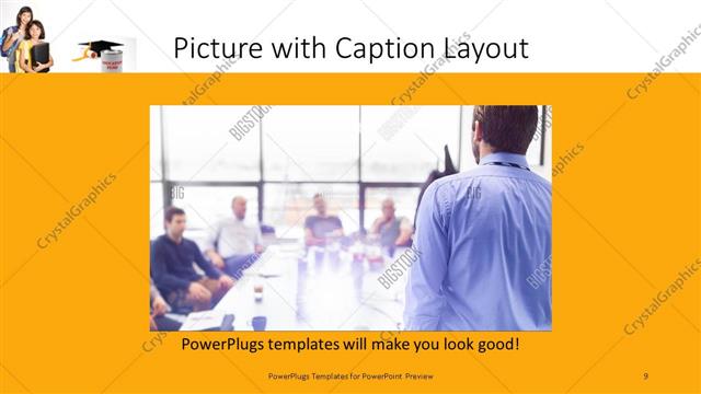 Picture with Caption presentation slide layout