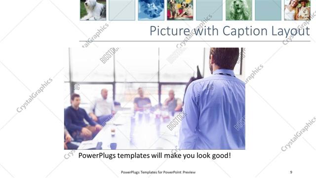 Picture with Caption presentation slide layout