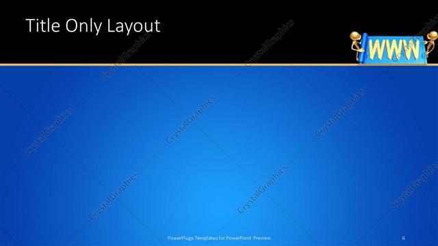 Title Only presentation slide layout