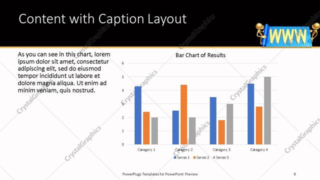 Content with Caption presentation slide layout