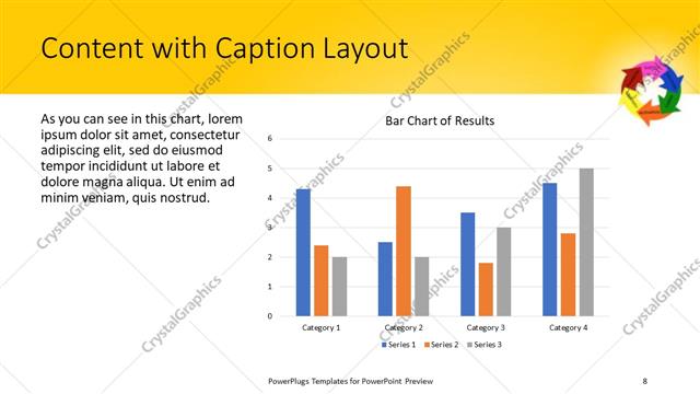 Content with Caption presentation slide layout