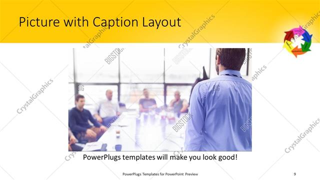 Picture with Caption presentation slide layout