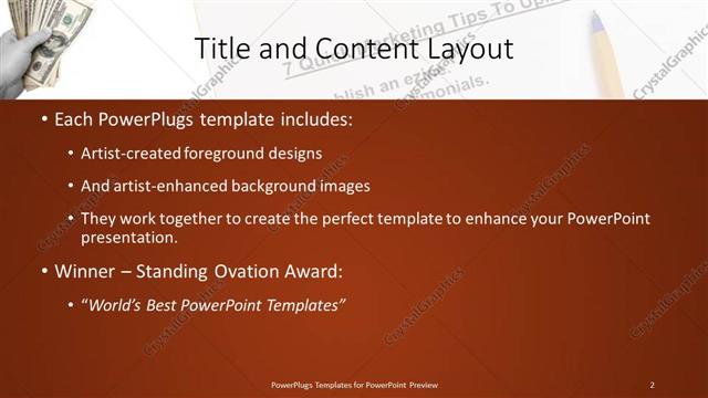 Title and Content presentation slide layout