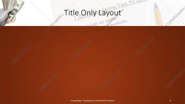 Title Only presentation slide layout