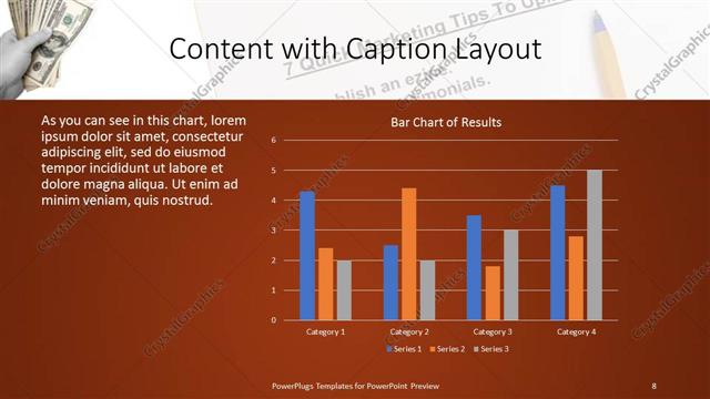 Content with Caption presentation slide layout