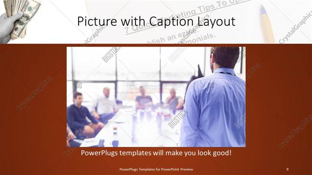 Picture with Caption presentation slide layout