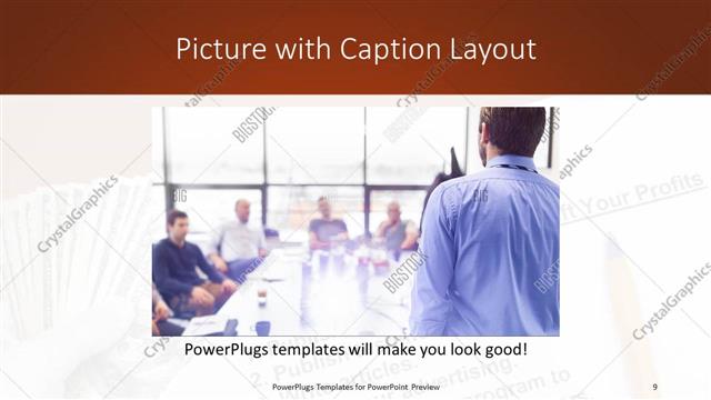 Picture with Caption presentation slide layout