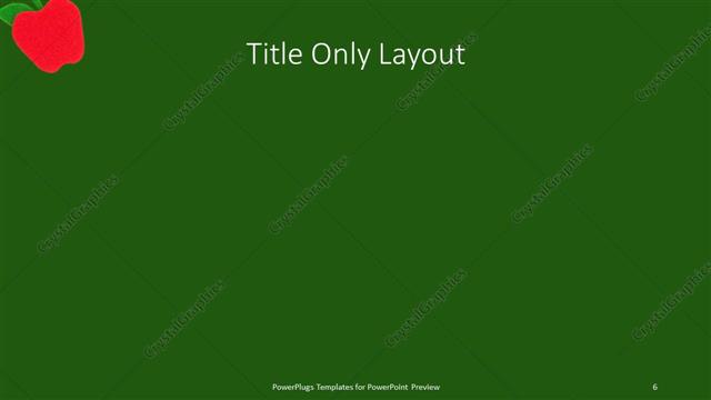 Title Only presentation slide layout