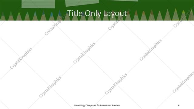 Title Only presentation slide layout