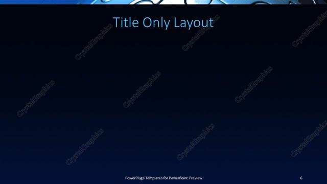 Title Only presentation slide layout