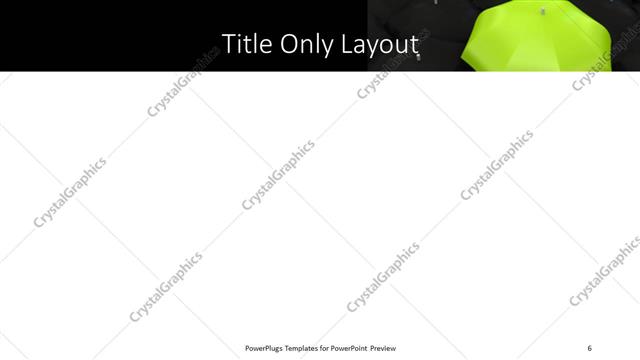 Title Only presentation slide layout