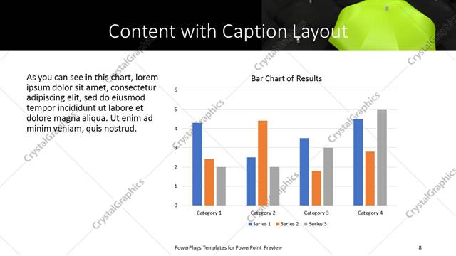 Content with Caption presentation slide layout