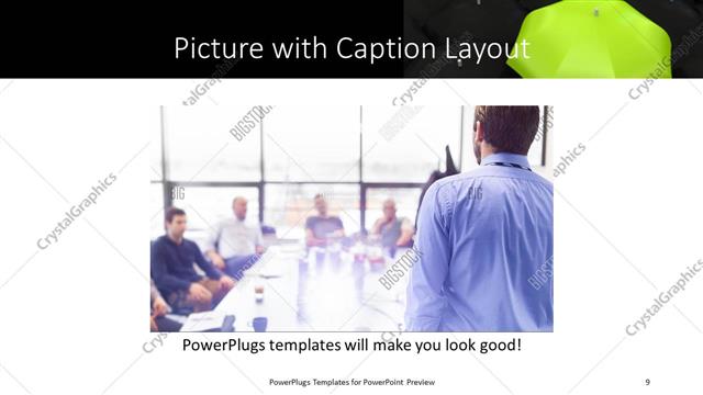 Picture with Caption presentation slide layout