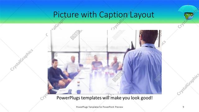Picture with Caption presentation slide layout